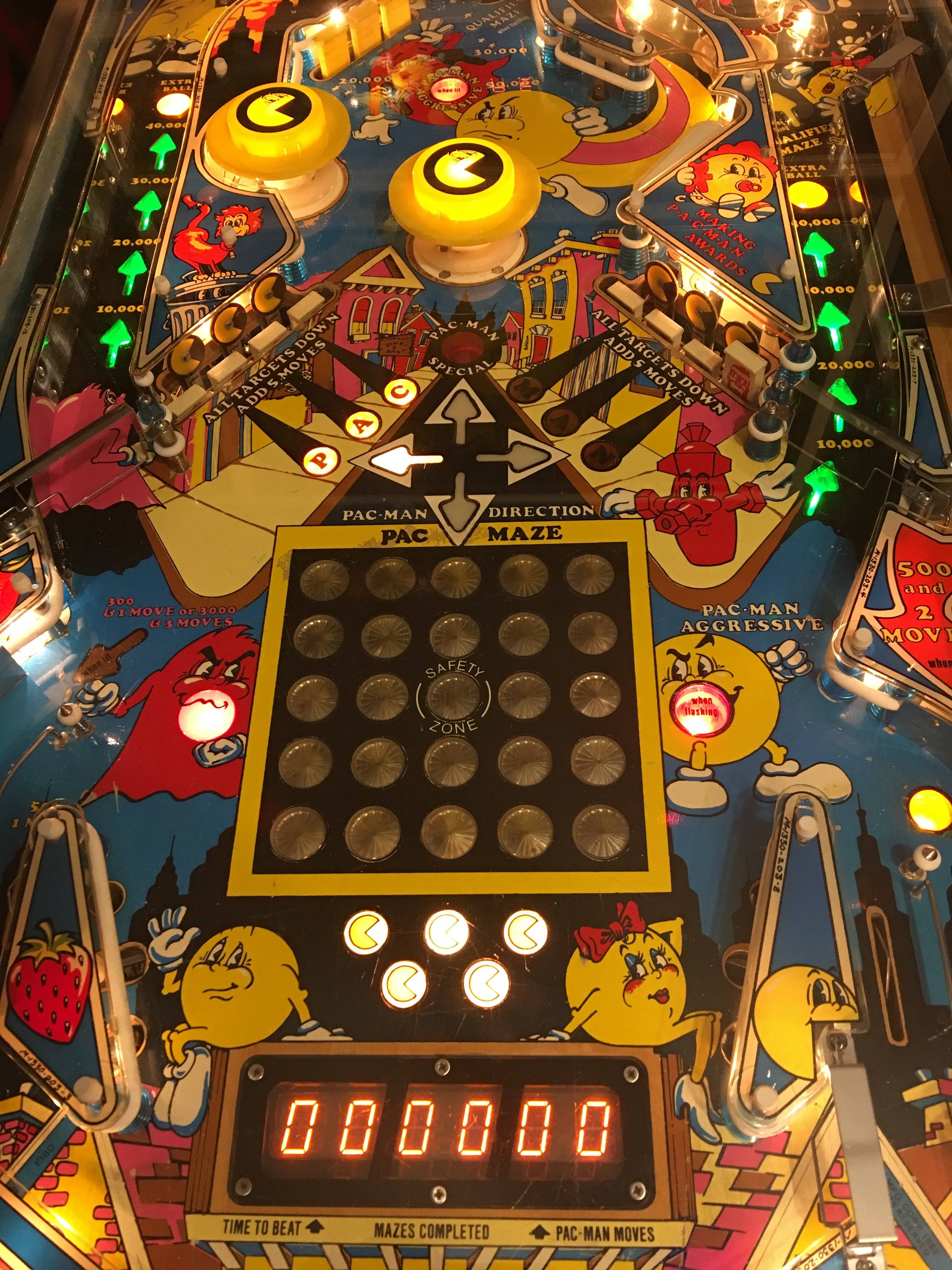 Mr and mrs outlet pacman pinball